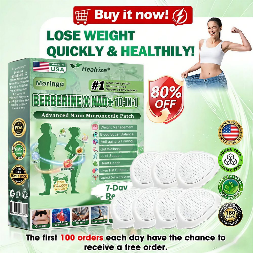 𝐎𝐟𝐟𝐢𝐜𝐢𝐚𝐥 𝐔𝐒 𝐒𝐭𝐨𝐫𝐞 🇺🇸  | 🧑‍⚕️🧪Healrize® Moringa · Berberine × NAD+ 𝟏𝟎-𝐢𝐧-𝟏 𝐀𝐝𝐯𝐚𝐧𝐜𝐞𝐝 𝐍𝐚𝐧𝐨 𝐌𝐢𝐜𝐫𝐨𝐧𝐞𝐞𝐝𝐥𝐞 𝐏𝐚𝐭𝐜𝐡 — 𝐎𝐧𝐜𝐞 𝐃𝐚𝐢𝐥𝐲, 𝐕𝐢𝐬𝐢𝐛𝐥𝐞 𝐑𝐞𝐬𝐮𝐥𝐭𝐬 𝐢𝐧 𝟕 𝐃𝐚𝐲𝐬