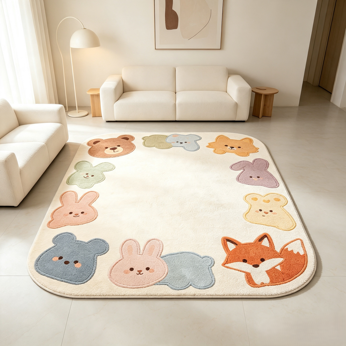 Modern Light Luxury Soft Carpet, Non-slip Home Area Rug