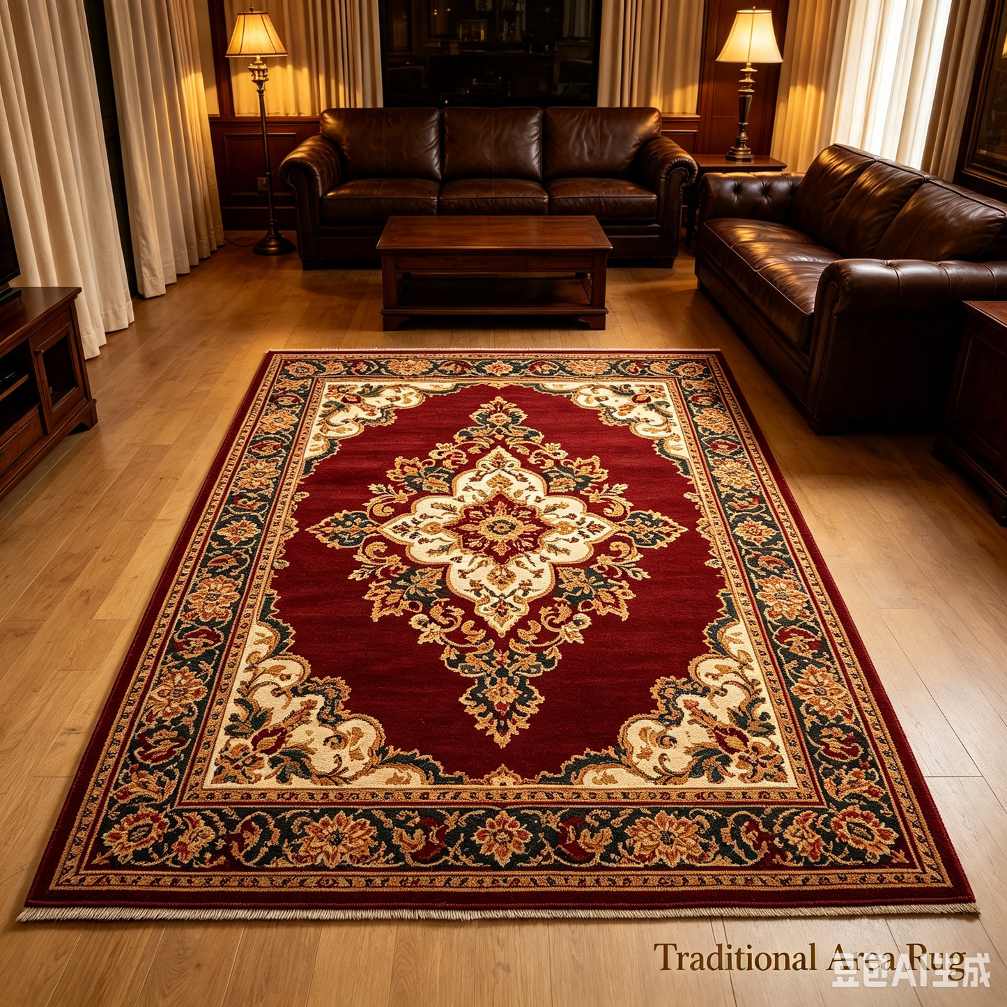 Thickened Warm Noise-reducing Floor Carpet, Washable Anti-slip Soft Flannel Rug